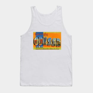 Greetings from Odessa, Texas - Vintage Large Letter Postcard Tank Top